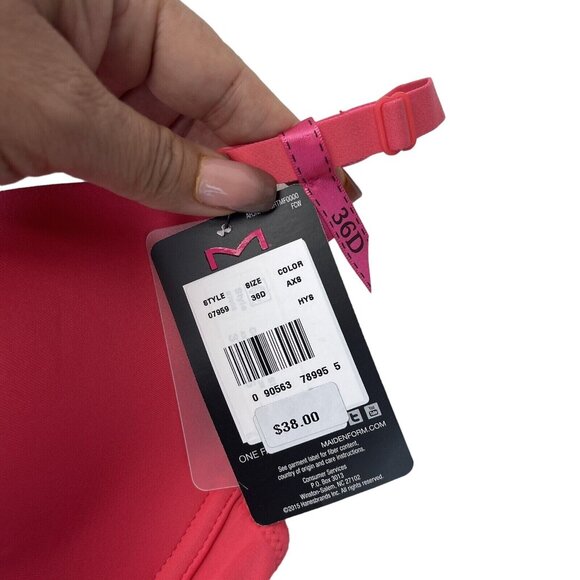 Maidenform One Fab Fit Original Tailored Demi T-Shirt Bras 07959 Women 36D NEW - Picture 4 of 12